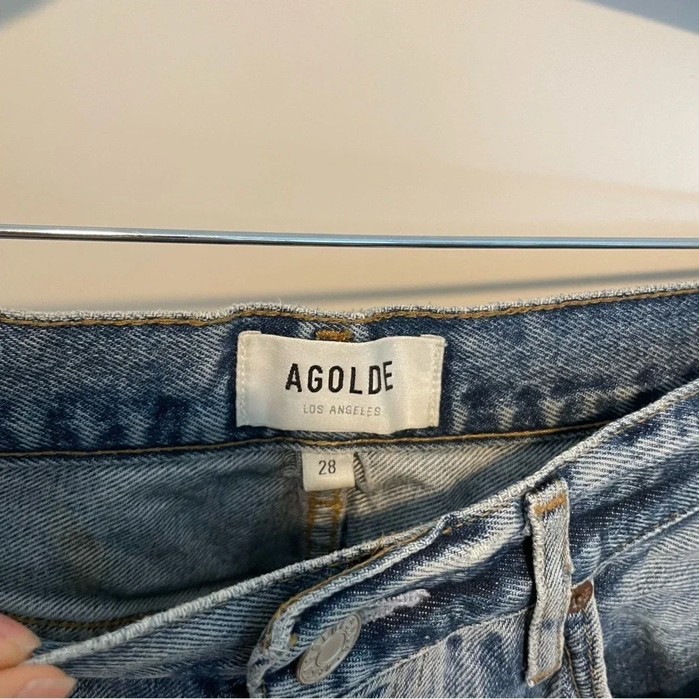Agolde 90s‎ Mid Rise Loose Denim Jeans in Isolate Size 28